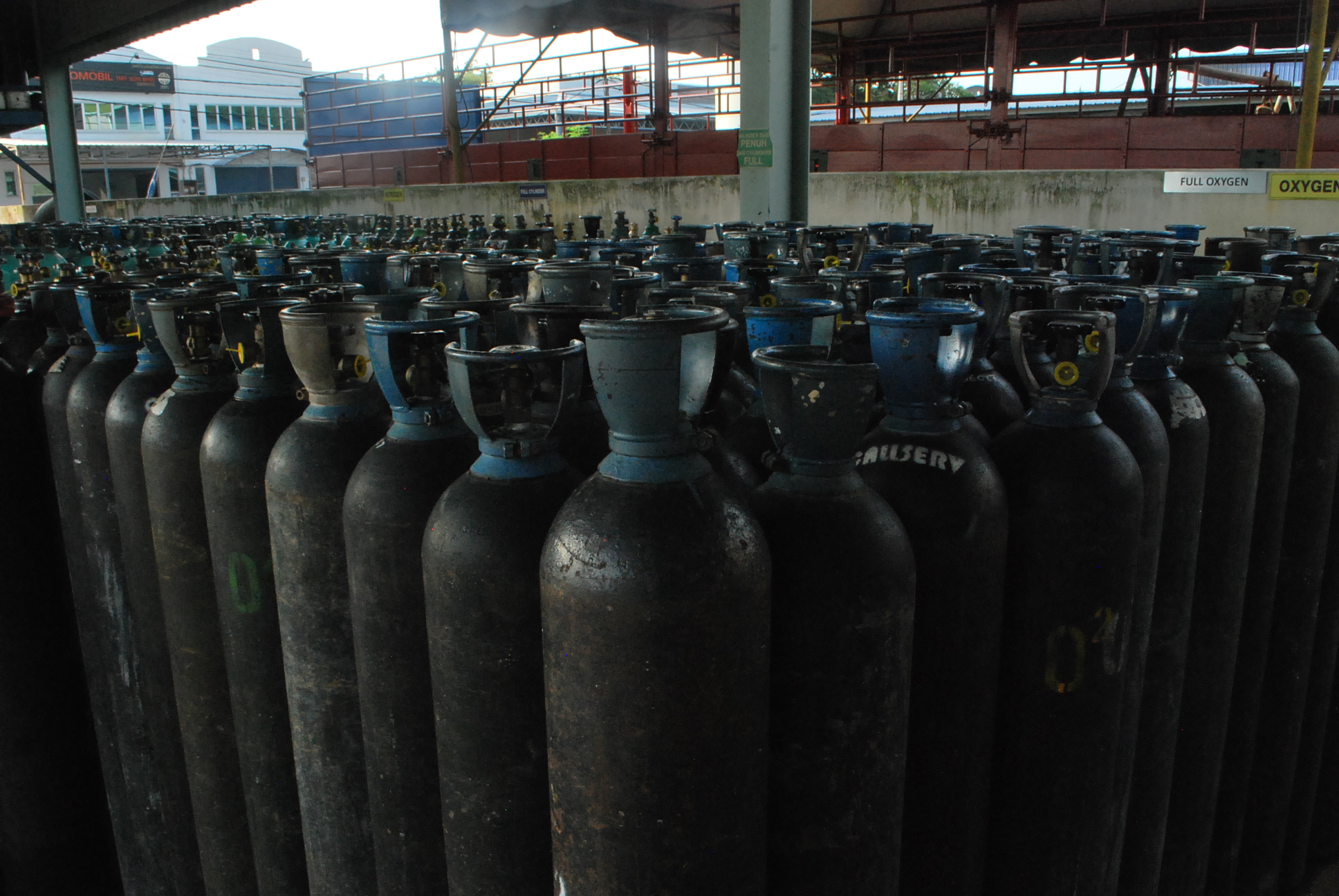 Oxygen cylinders